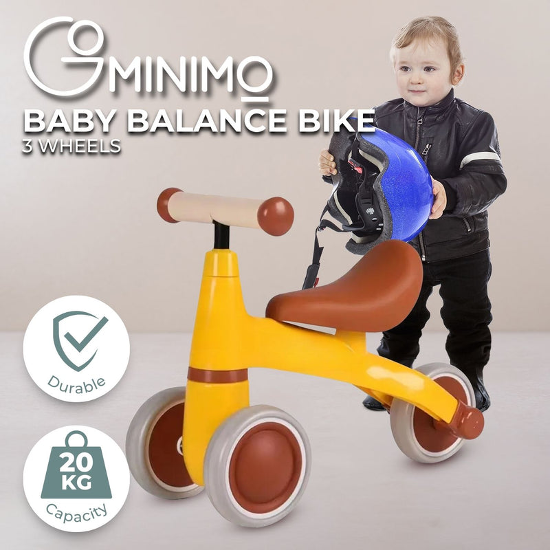 GOMINIMO 3 Wheels Baby Balance Bike (Yellow) GO-BBK-102-JD