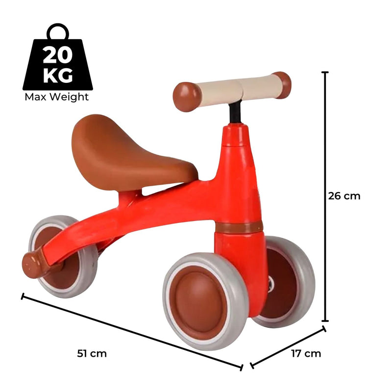 GOMINIMO 3 Wheels Baby Balance Bike (Red) GO-BBK-101-JD