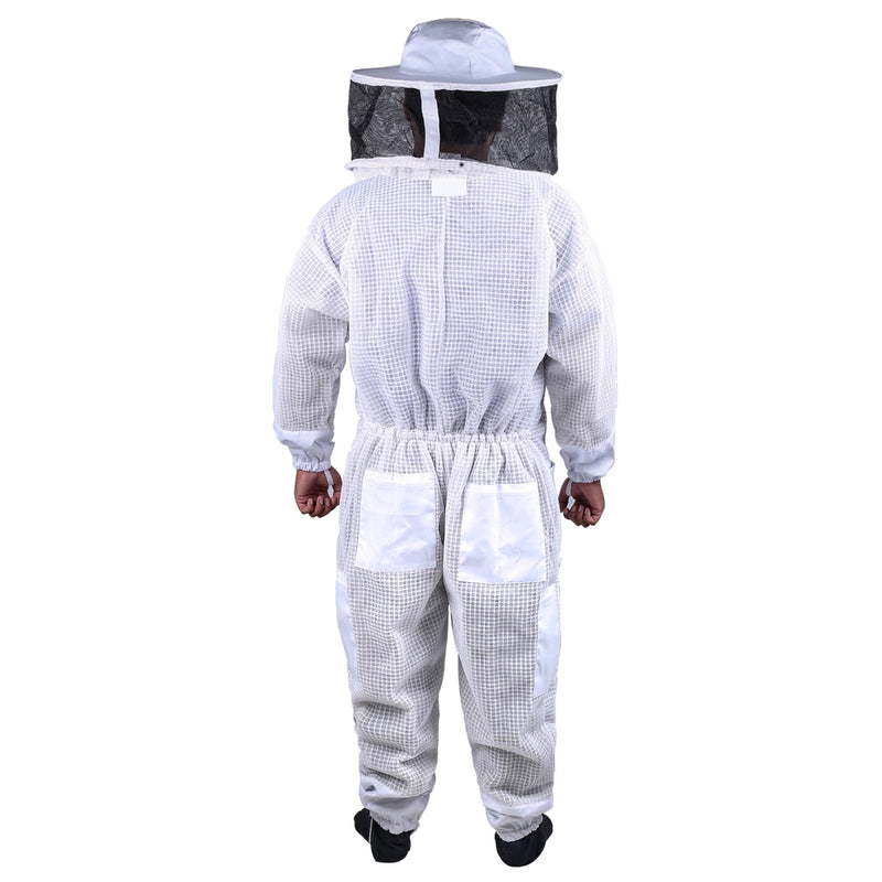 Beekeeping Bee Full Suit 3 Layer Mesh Ultra Cool Ventilated Round Head Beekeeping Protective Gear SIZE 3XL
