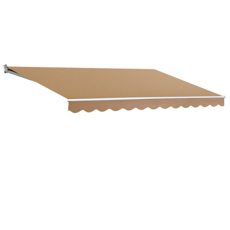 4M x 3M Outdoor Folding Arm Awning - Beige
