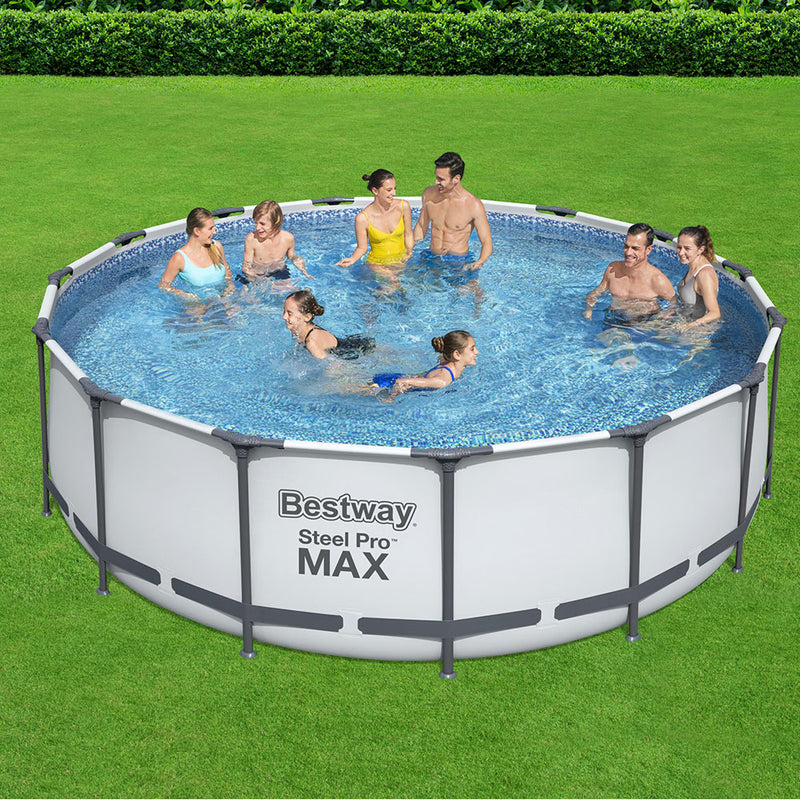 Bestway STEEL PRO MAX Frame Pool Above Ground Swimming Pools 15ft / 4.57m- 56439
