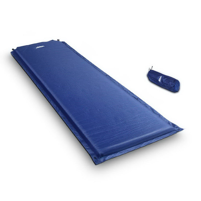 Self Inflating Camping Mattress - Blue - 6cm Thick