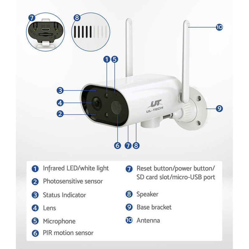 UL-tech Wireless IP Camera 3MP CCTV Security System