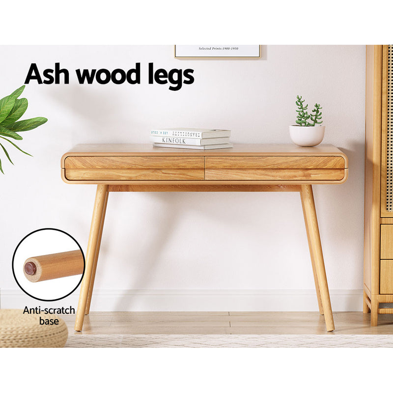 Artiss Computer Desk Office Study Desks Table Drawers Storage Ash Wood Legs