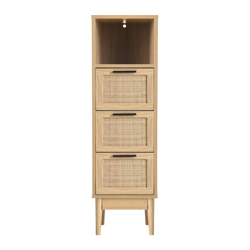 3 Chest of Drawers Rattan Furniture Cabinet Storage Side End Table Shelf