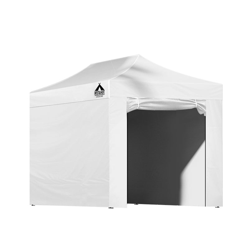 Gazebo Pop Up Marquee 3x4.5m Folding Wedding Tent Gazebos Shade White