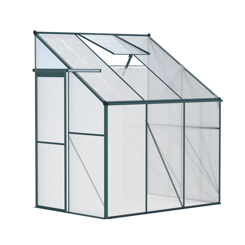 Greenhouse Aluminium Polycarbonate Green House 1.9x1.27M