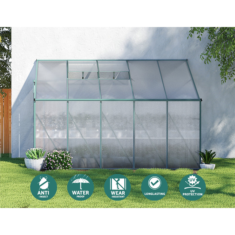 Greenhouse Aluminium Green House Polycarbonate 3x1.27M