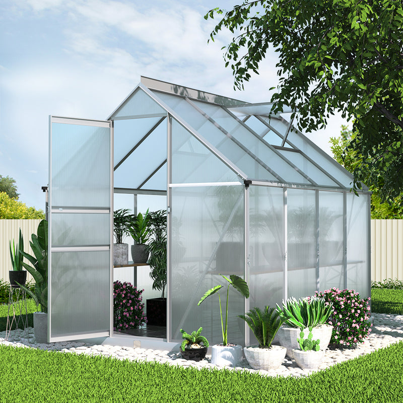 Greenhouse Aluminium Green House Polycarbonate 2.4x1.9M