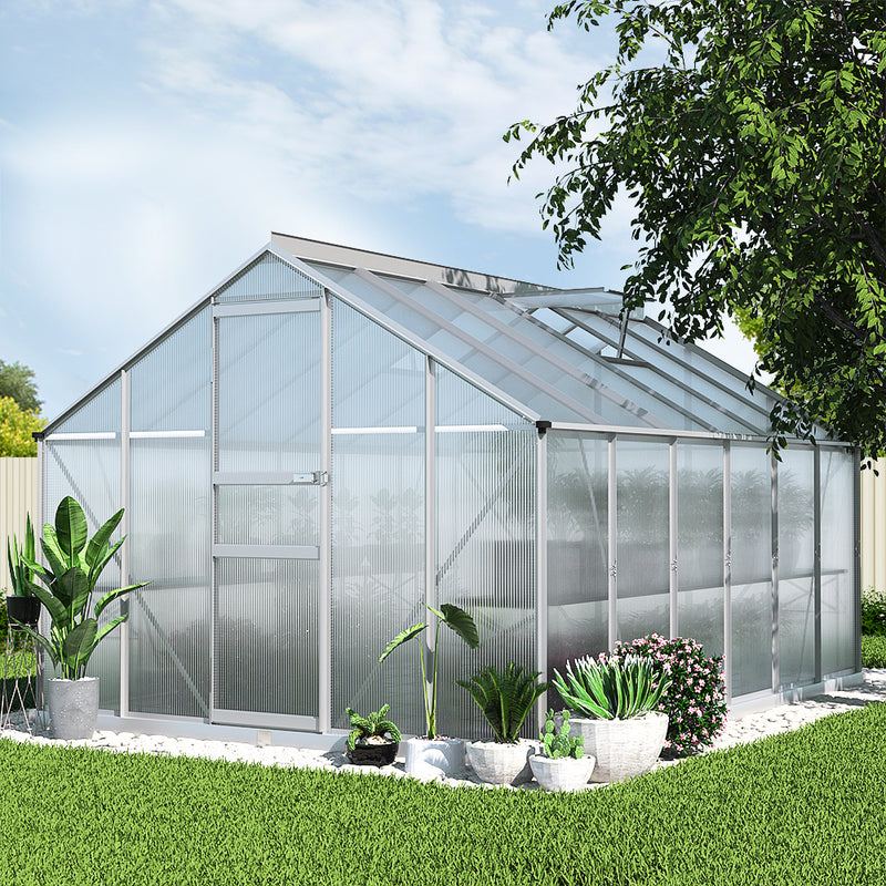 Greenhouse Aluminium Green House Polycarbonate 3.6x2.5M