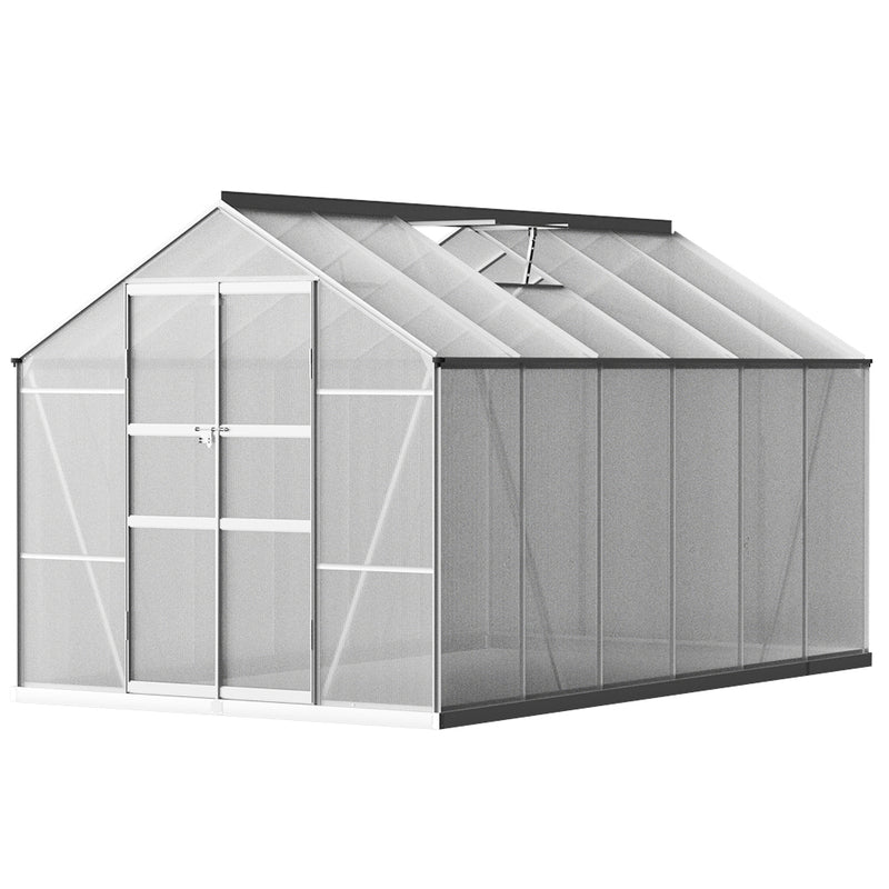 Aluminium Greenhouse Green House Polycarbonate 3.7x2.5M