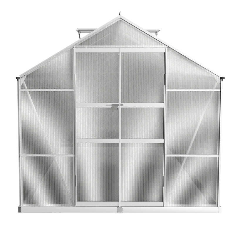 Greenhouse Aluminium Green House Polycarbonate 4.1x2.5M