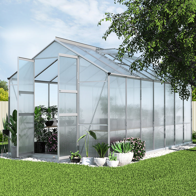 Greenhouse Aluminium Green House Polycarbonate 4.1x2.5M