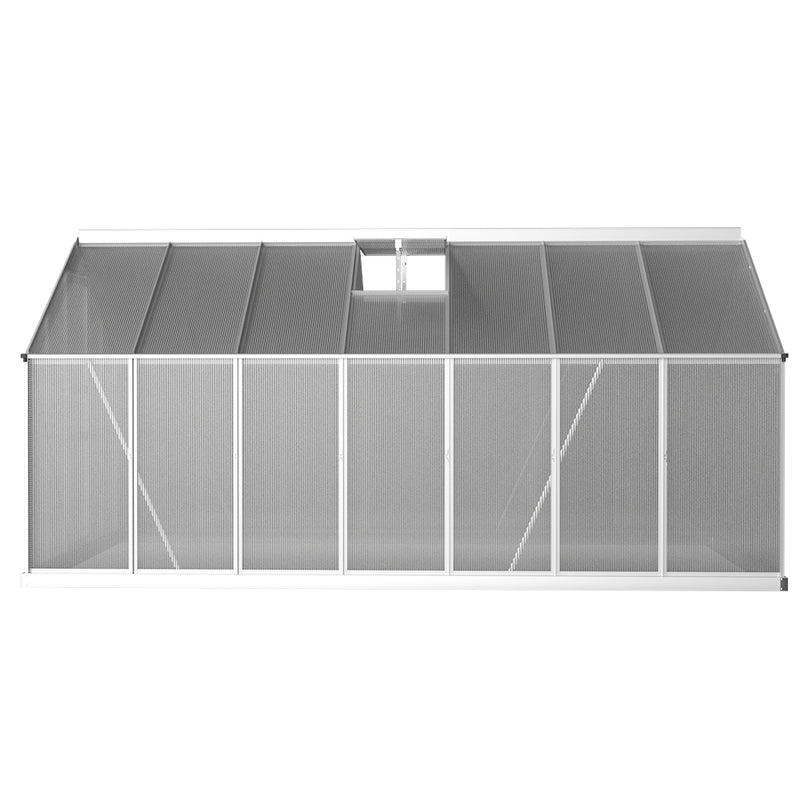 Greenhouse Aluminium Green House Polycarbonate 4.2x2.5M