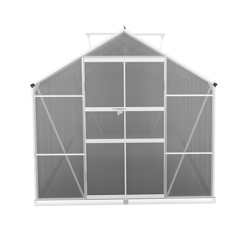 Aluminium Greenhouse Polycarbonate Green House Garden Shed 4.7x2.5M