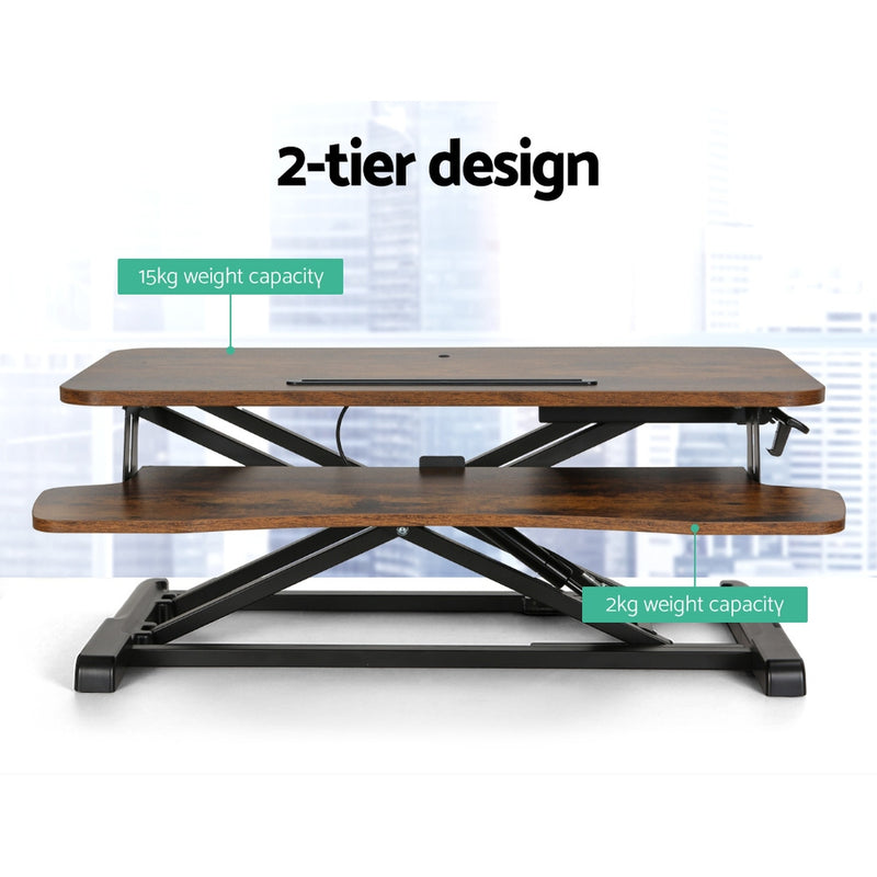 Artiss Standing Desk Riser Height Adjustable Sit Stand Desks Computer Desktop