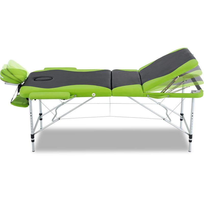 Zenses Massage Table 75cm 3 Fold Aluminium Beauty Bed Portable Therapy