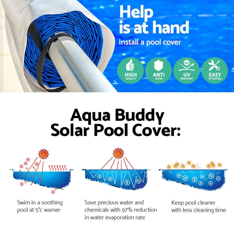 Aquabuddy Pool Cover Roller Solar Blanket Swimming Pools Covers Bubble