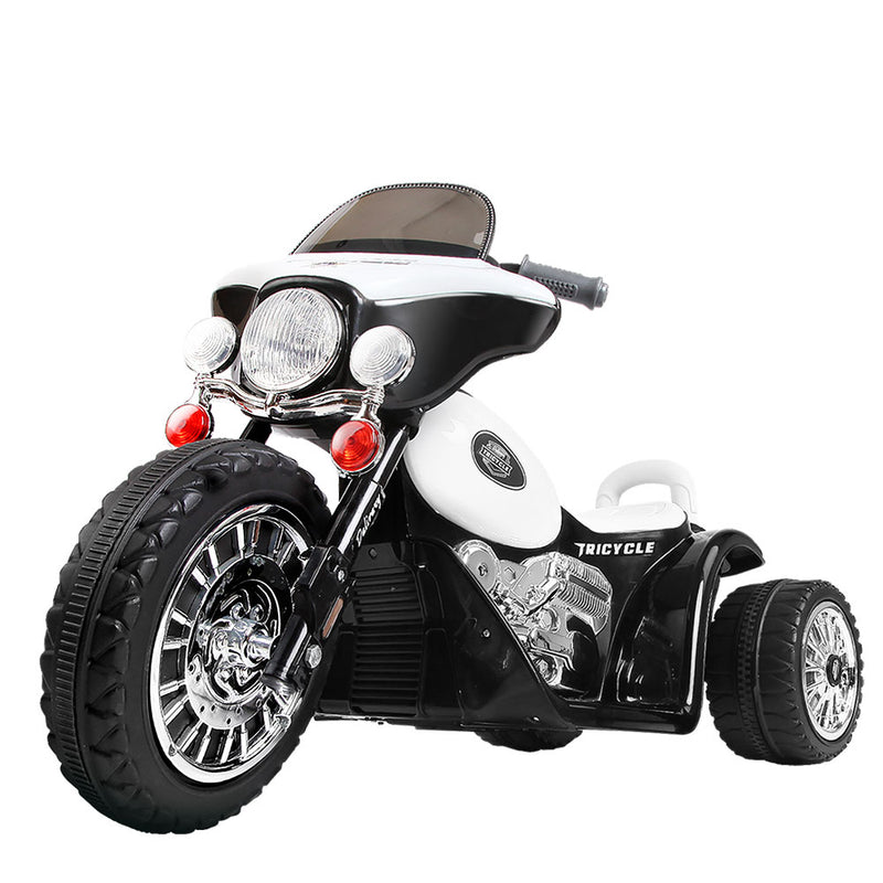 Kids Ride On Motorbike Motorcycle Toys Black White