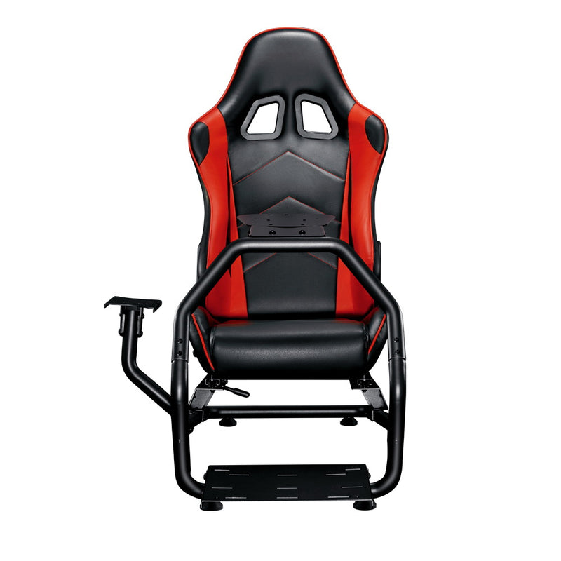 Artiss Racing Simulator Cockpit Steering Wheel Adjustable Gaming Chair PVC Seat