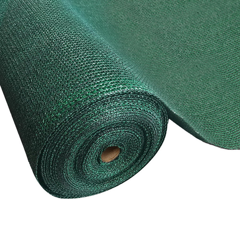 90% Sun Shade Cloth Shadecloth Sail Roll Mesh 3.66x20m 195gsm Green