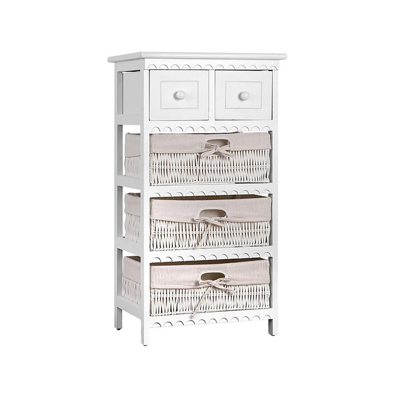 Artiss Chest of Drawers Bedside Table Bathroom Storage White