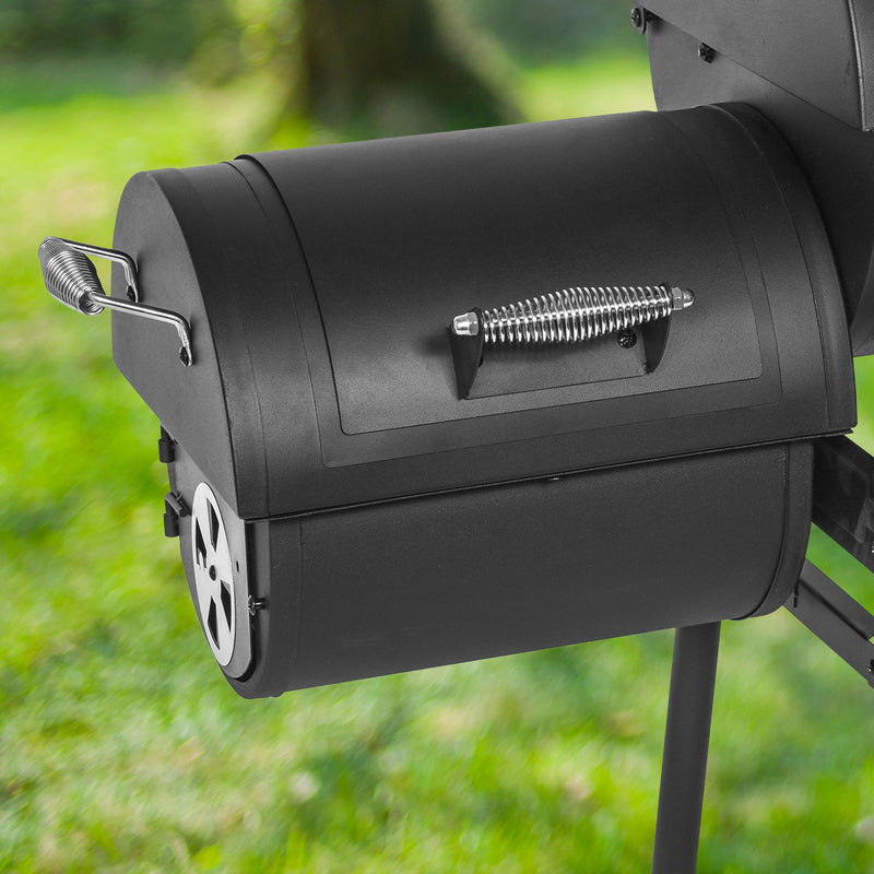 Havana Outdoors Charcoal 2-IN-1 BBQ Smoker Grill Barbecue Outdoor Cooking
