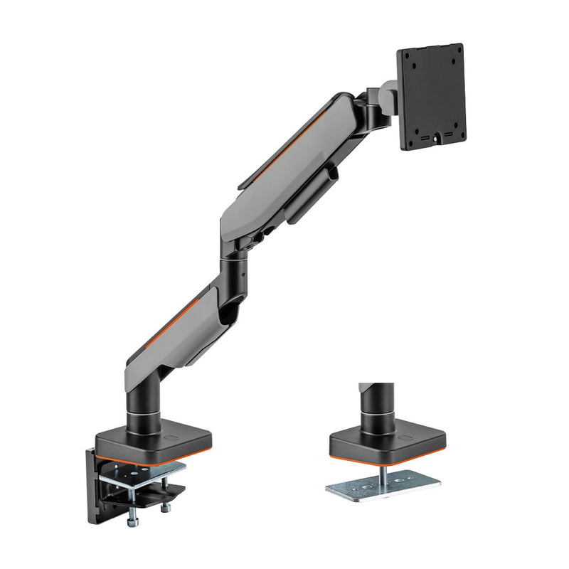 BRATECK Single Heavy-Duty Gaming Monitor Arm Fit Most 17&