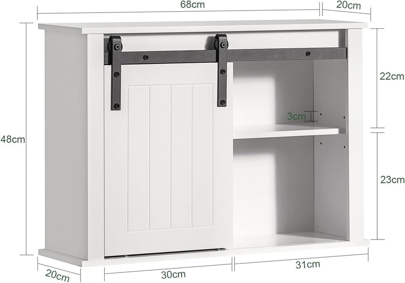 Bathroom Wall Cabinet Storage Cupboard