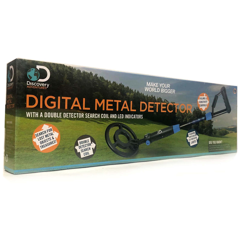 Discovery Adventures Kids Digital Metal Detector Double Coil LED