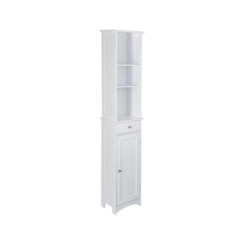 Sian Bathroom Tall Storage Cabinet Organiser - White