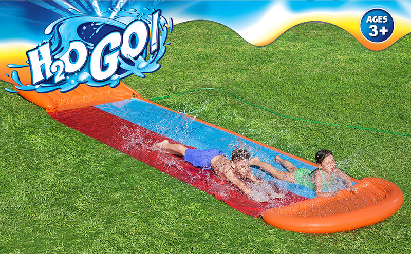 Bestway Kids H20GO Double Water Slide with Ramp - 18&