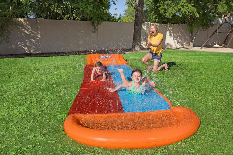 Bestway Kids H20GO Double Water Slide with Ramp - 18&