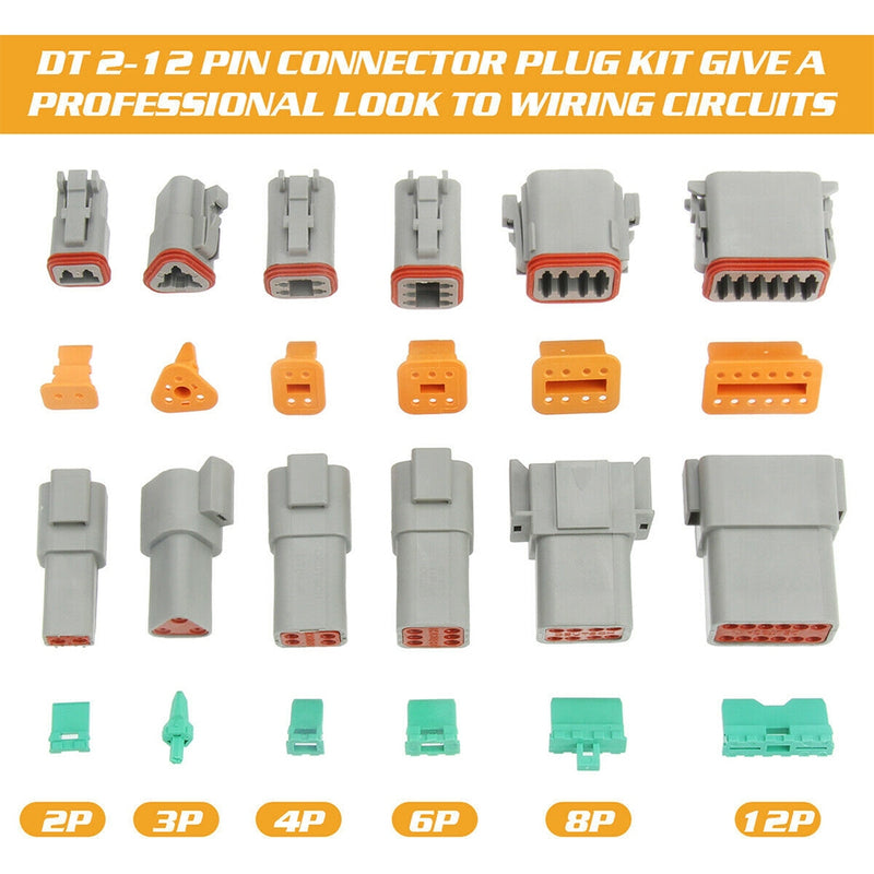 600PCS Deutsch DT Connector Plug Kit With Genuine Deutsch Crimp Tool