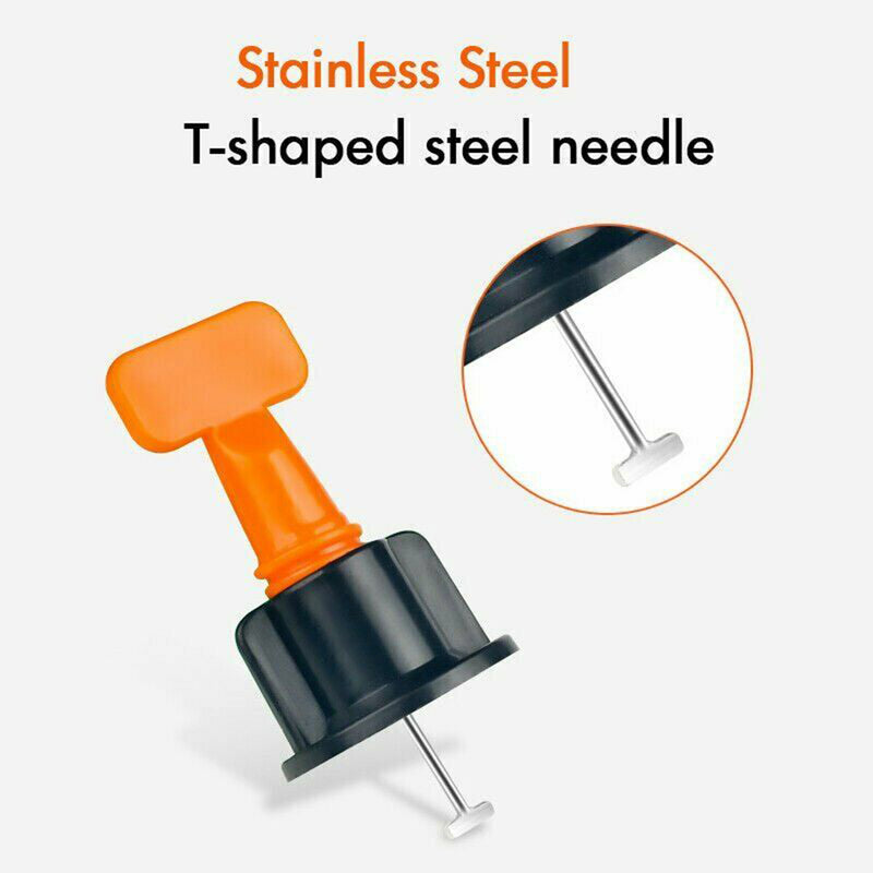 100X Tile Leveling System Clip Levelling Spacer Reusable Tiling Tool Wall Floor