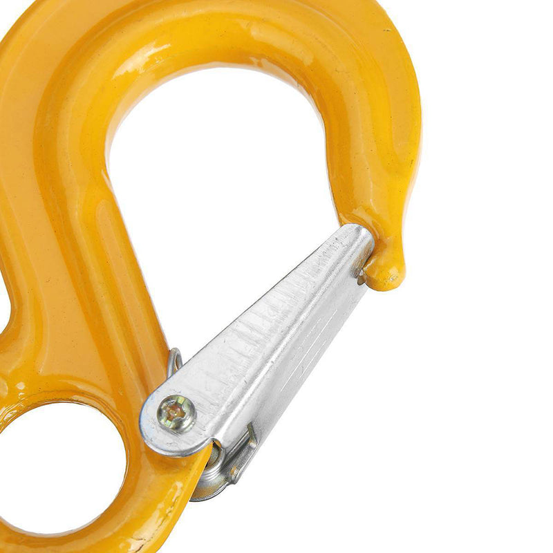 2X 8mm Eye Sling Hook + Hammer Lock Safety Chain Caravan Trailer Connecting Extend