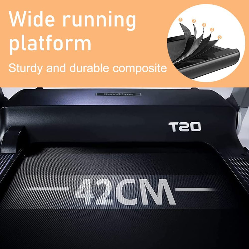 Sardine Sport T20 Motorized LED Screen Running&Jogging Folding Portable Treadmill