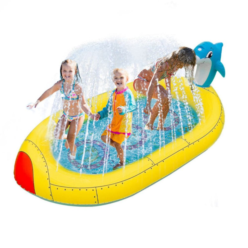 Inflatable Sprinkler Pool for Kids - Submarine