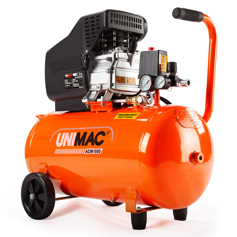 UNIMAC Portable Air Compressor 50L 3HP Electric Inflator Direct Tank Pump Oil