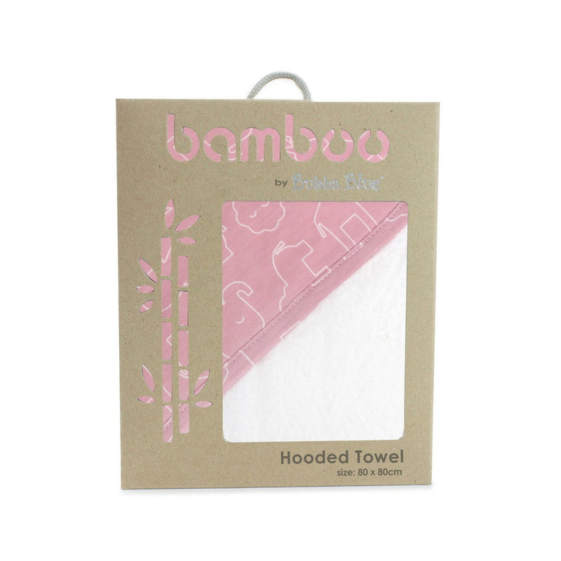 Bubba Blue Smokey Pink Safari Bamboo Hooded Towel BB06486