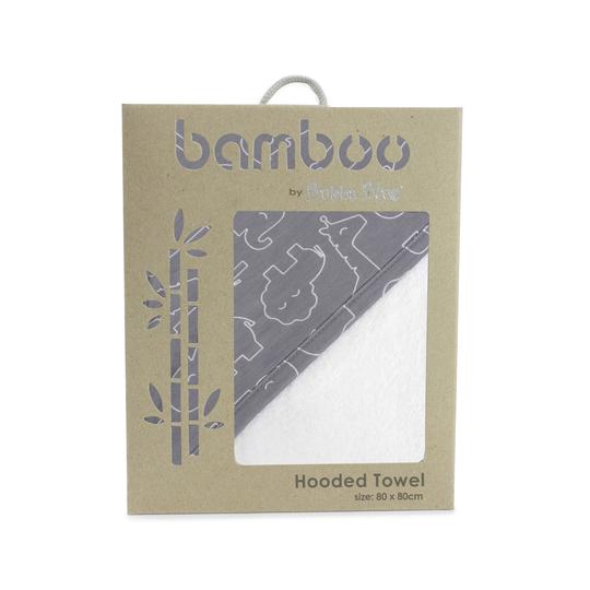 Bubba Blue Ash Grey Safari Bamboo Hooded Towel BB06578