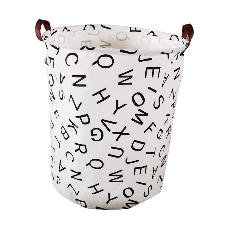 GOMINIMO Laundry Basket Round Foldable (Alphabet) GO-LB-111-CN