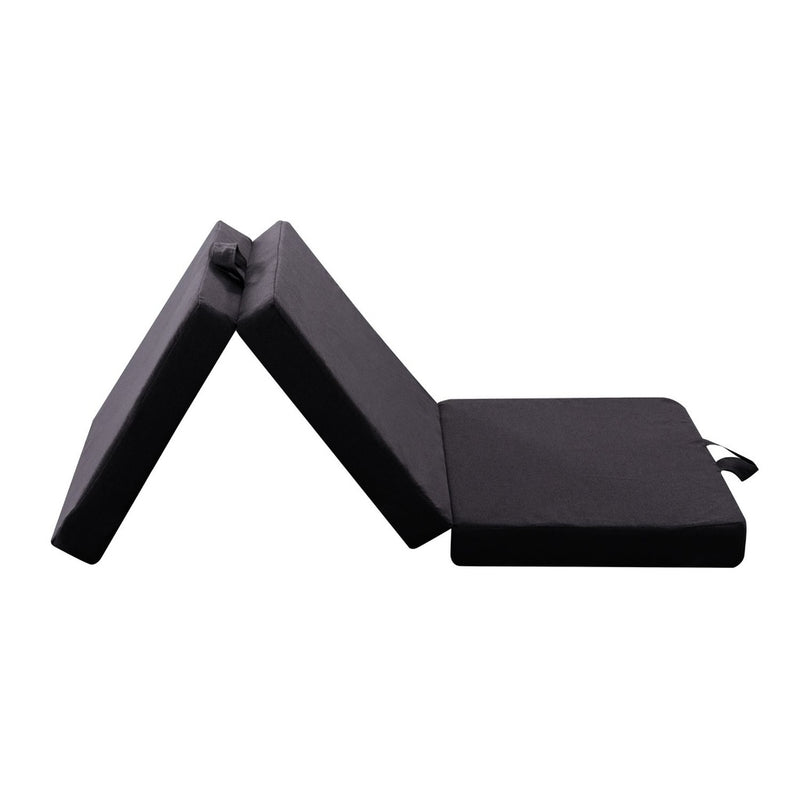 GOMINIMO 3 Fold Folding Mattress Single Dark Grey GO-FM-100-EON