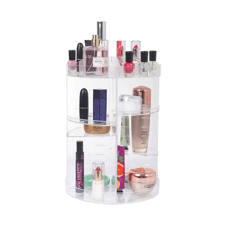 GOMINIMO 360 Degree Rotating Makeup Organizer with 8 Layers of Adjustable Trays GO-MCO-101-CS