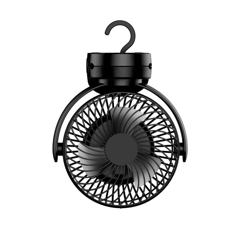 GOMINIMO 10000mAh Rechargeable Clip on Fan with Hook and LED Light GO-CF-100-YJE