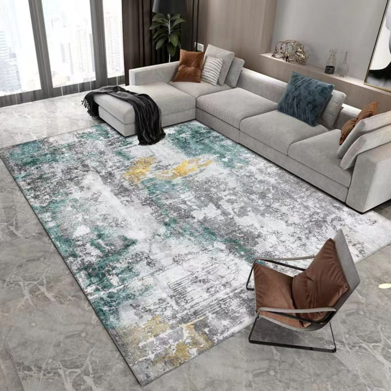 GOMINIMO Floor Mat Abstract Green Grey 160*230cm