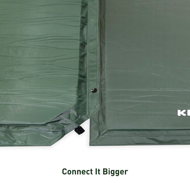 KILIROO Inflating Camping Mat with Pillow - Army Green KR-IM-100-HY