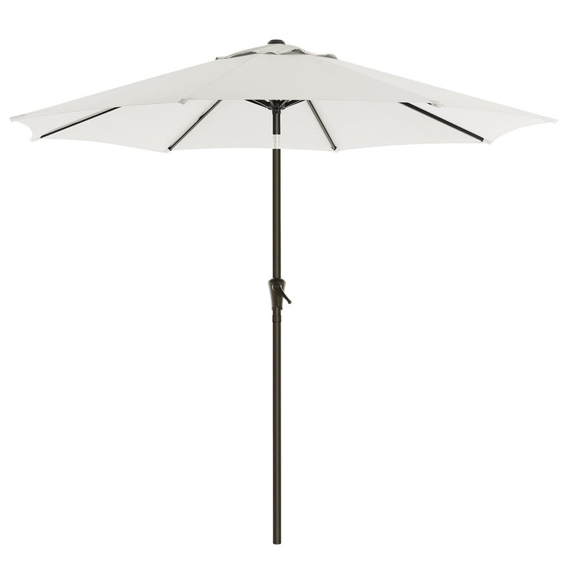 SONGMICS 2.7m Patio Outdoor Table Umbrella White