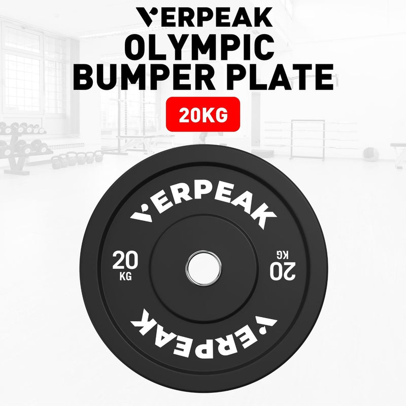VERPEAK Black Bumper weight plates-Olympic (5kgx2) VP-WP-100-FP / VP-WP-100-LX