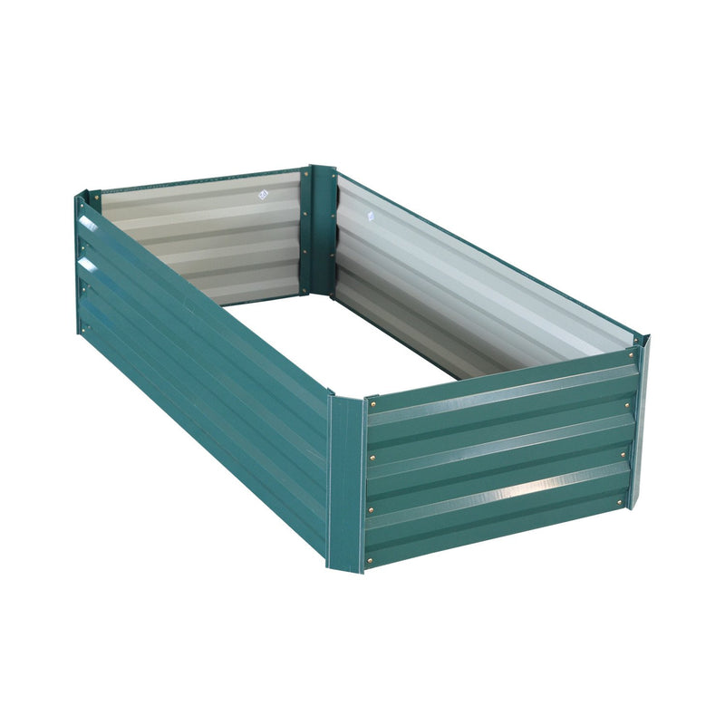 Wallaroo Garden Bed 120 x 60 x 30cm Galvanized Steel - Green